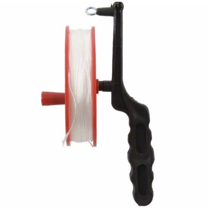 

__ Benang Layangan Tali Layang Warna Putih Bahan Polyester Panjang 100 m Kuat Untuk Outdoor ----