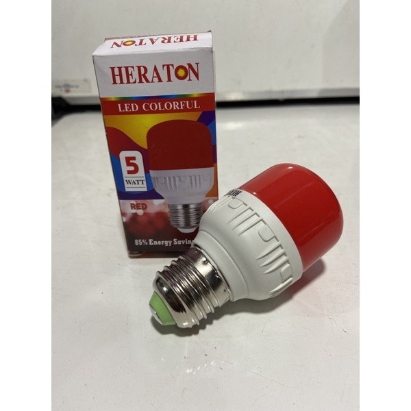 LAMPU LED WARNA WARNI 5 WATT HERATON / LAMPU  LED HIAS WARNA Bay'S Kitchen