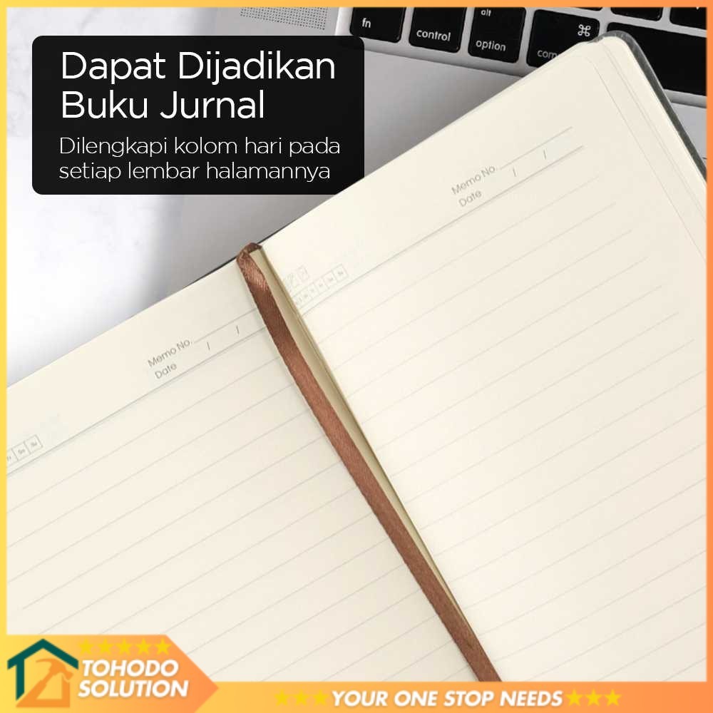 

Toddi Buku Jurnal Hardcover Notebook Diary 72GSM 180 Halaman Grid - 1623