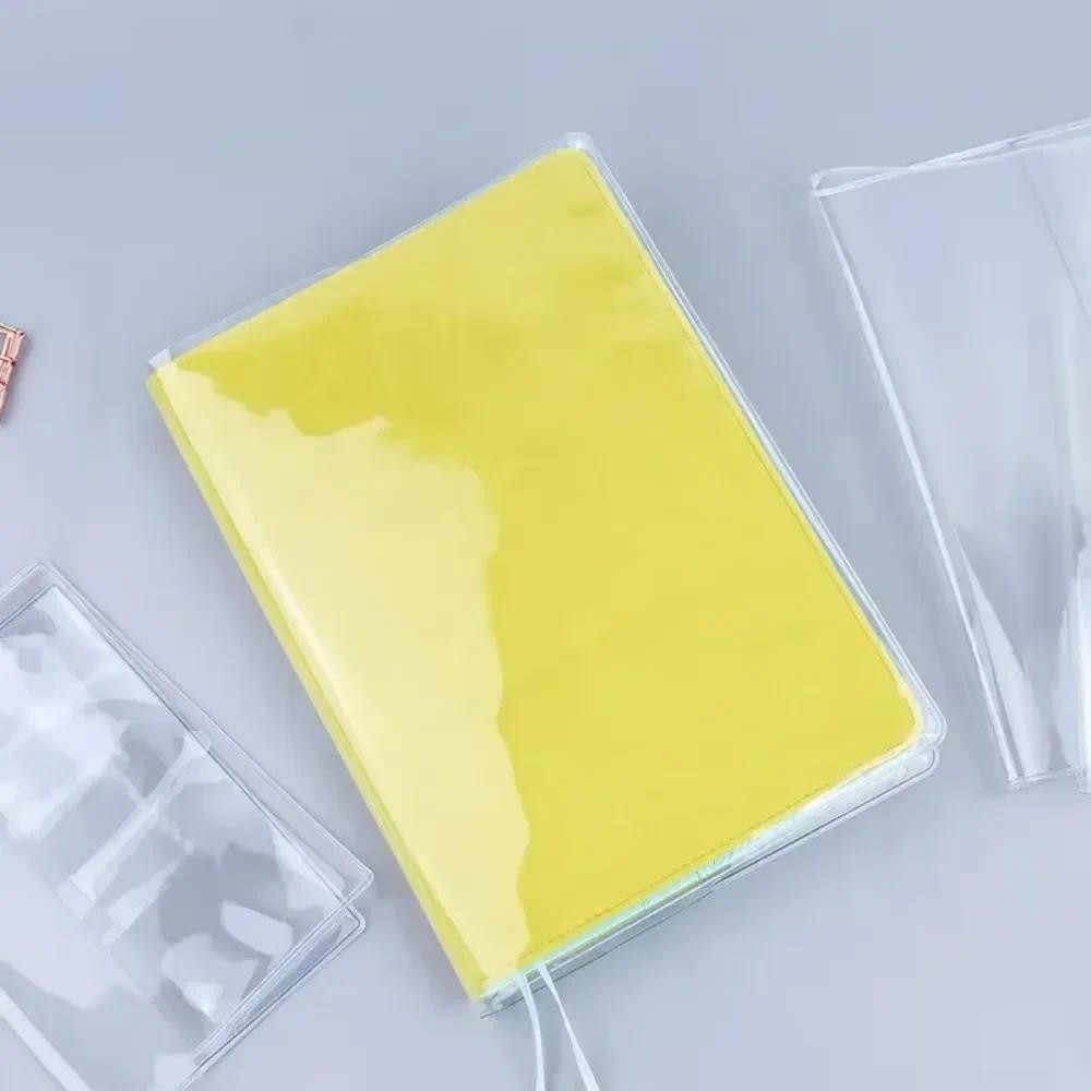 

HOT Waterproof PVC Transparent Protective Sleeve for A6 A5 Notebook Journals Planner Book Diary Protect Cover Office Supplies