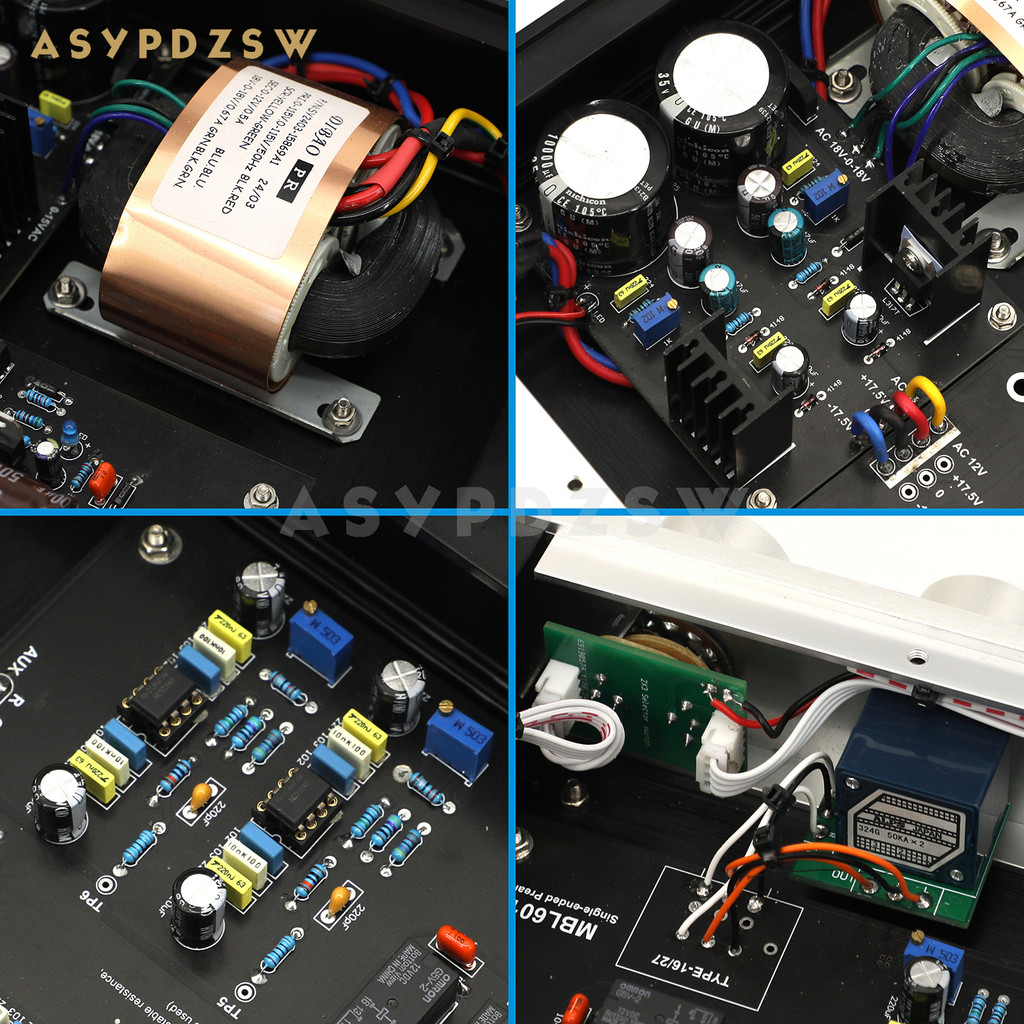 ASYPDZSW HIFI 6010D Single-ended Preamplifier Base on M-B-L6010 Preamp circuit