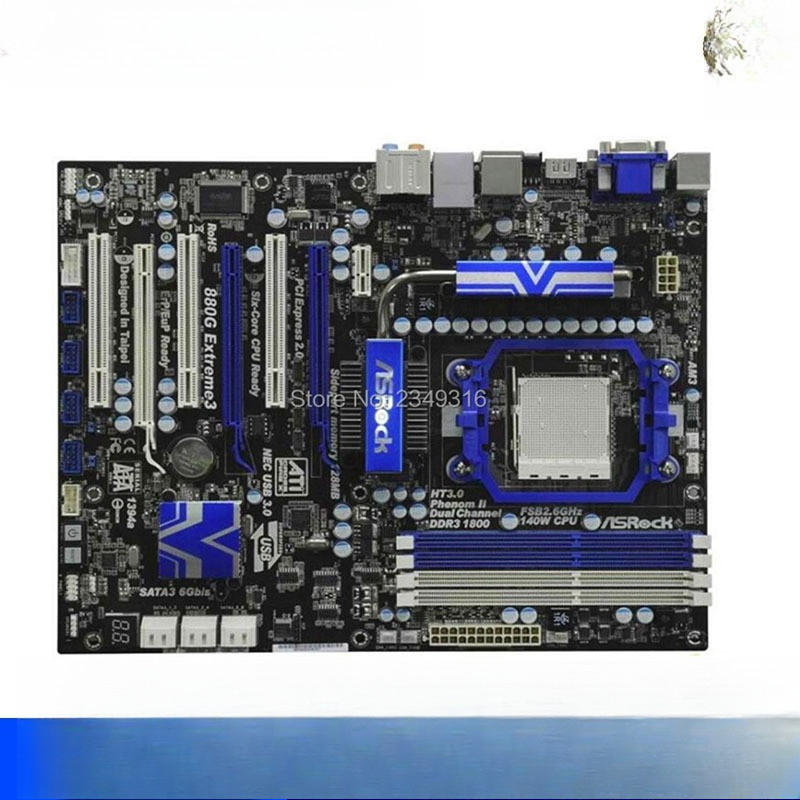 ASRock 880G Extreme3 Motherboard Socket AM3 DDR3 880G