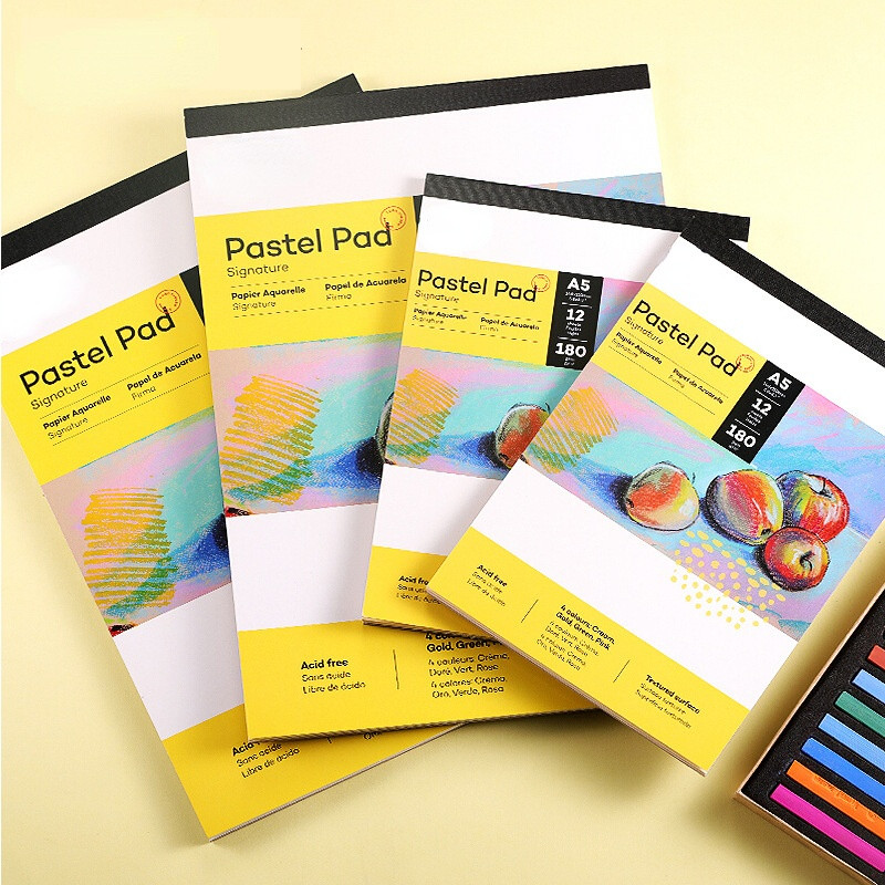 

A3/A4/A5 Chalk Special Paper Toner Book Easy To Color Acid-free Oil Pastel Painting Sketch for Drawing Diary