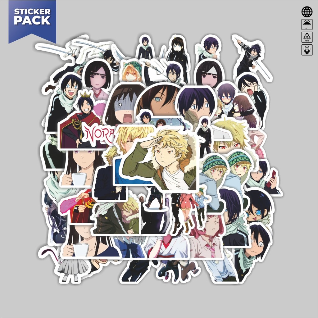

[100PCS]Stiker Pack Stiker Anime Series Noragami Character Mix 1 Aesthetic Vinyl Anti Air Dekorasi Sticker Laptop Buku Journal Koper Helm Casing HP Gitar Helm Skateboard