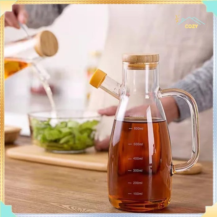Juice Pitcher Oil Pitcher Botol minyak Goreng Kaca  Aesthetic Tempat Minyak  1 Liter 1800 ml
