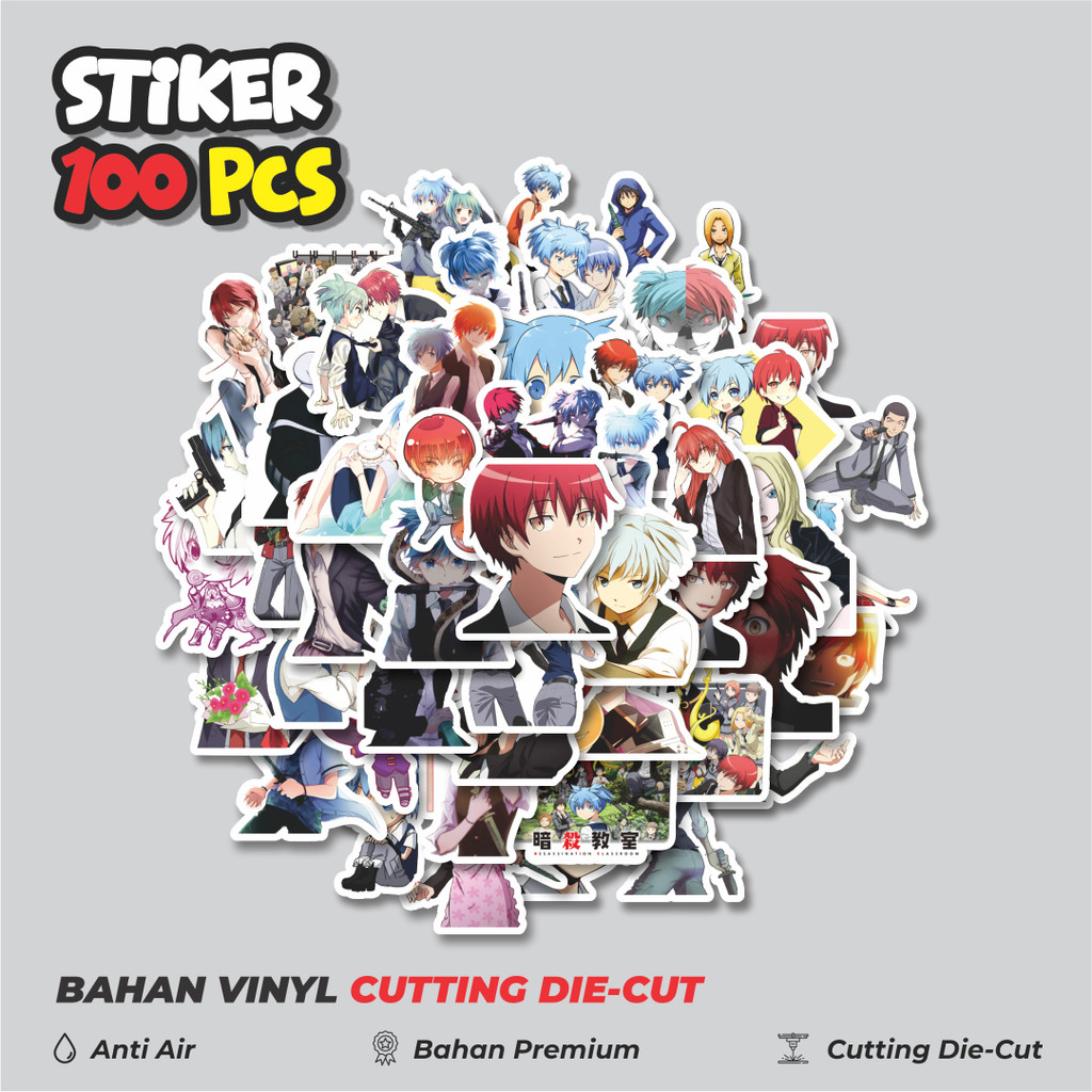 

Terbaru! 50 pcs Stiker Anime Series Assasination Classroom Character Mix 2 Dekorasi Lucu Kreatif untuk Notebook, Skateboard, HP