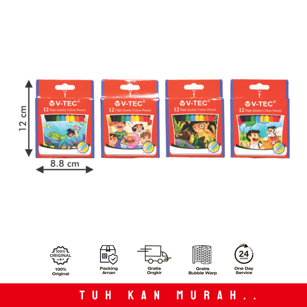 

V-TEC OIL COLOUR PENCIL PENSIL WARNA 5112- PENDEK