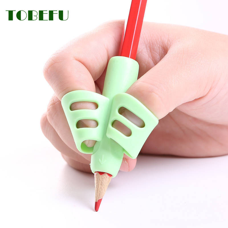 

Children Writing Skill Pencil Pen Holder Kid Learning Practise Silicone Pen Aid Grip Posture Correction Device for Students
