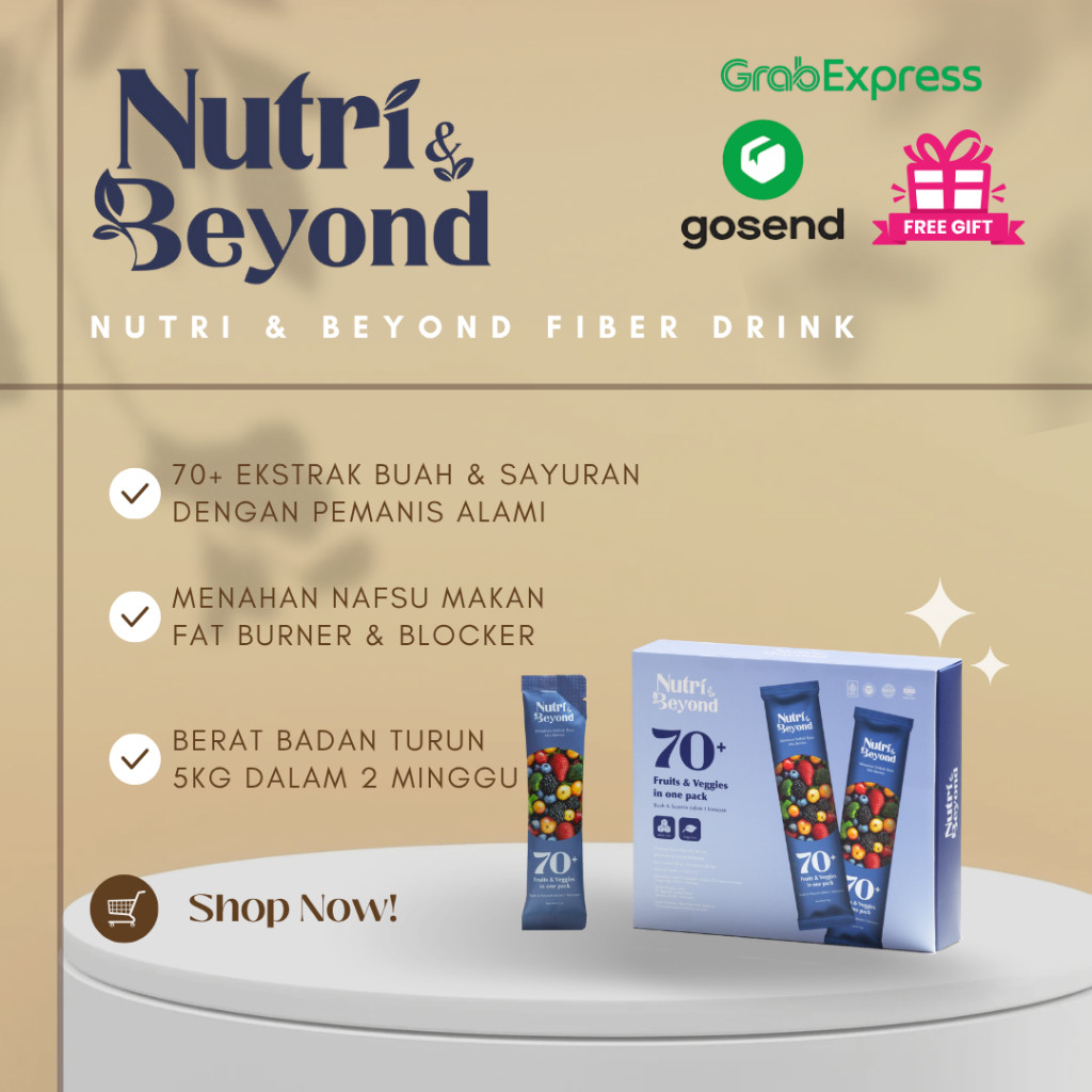 

Nutri & Beyond Fiber Drink dengan Buah dan Sayur Rasa Mixberry (1 Box isi 16pcs)