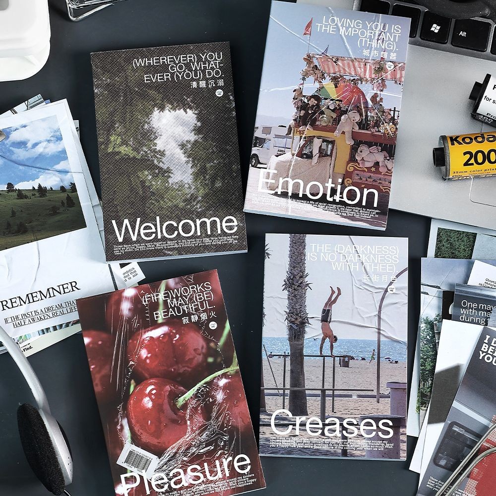 

100 pcs INS magazine theme Decorative paper Planner handmade Collage card DIY Craft Supplies