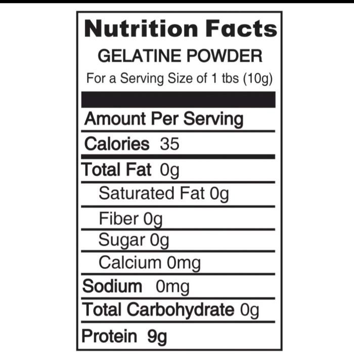 

50gr Gelatin Bubuk Halal Tulang Sapi