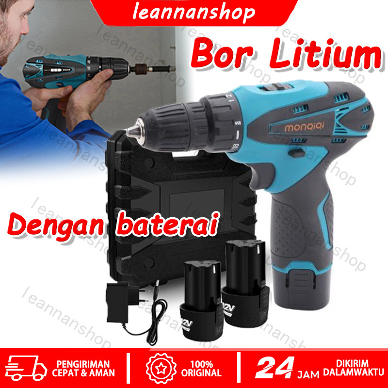 Mesin Bor Baterai Tangan 12VF /Bor Cas/Mesin Bor Baterai/Bor Baterai/Bor Cordless