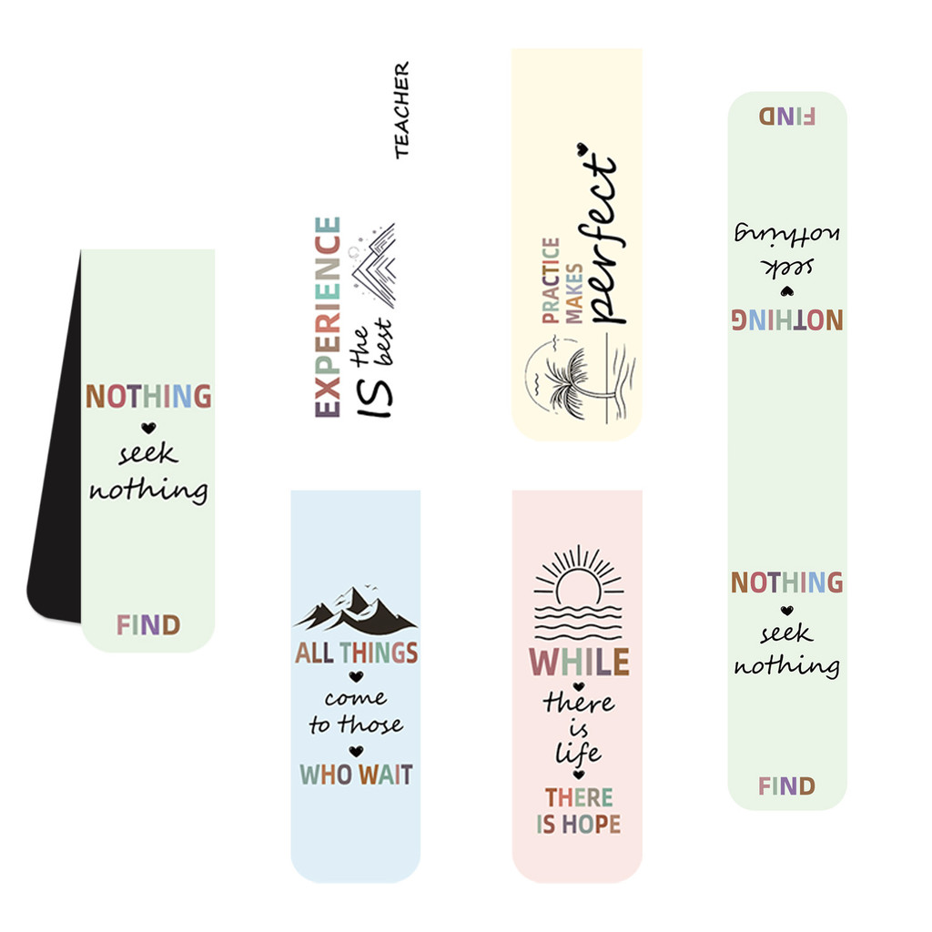 

4Pcs Inspirational Phrase Series Magnetic Bookmark 4Pcs Inspirational Phrase Series Magnetic Bookmark Reading Pages Books Annota