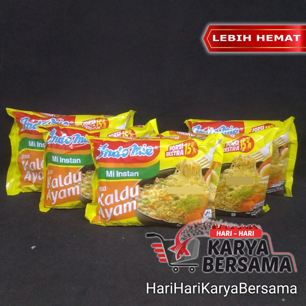 

MAKANAN MIE INSTAN INDOMIE KALDU AYAM PACK 5 PCS X 75GR