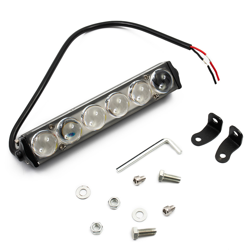 Bulb LED Light Bar LED light bar Lamps 7 Inch Bulbs Single Row Spot Beam 4D Lens Replacement Slim Wa