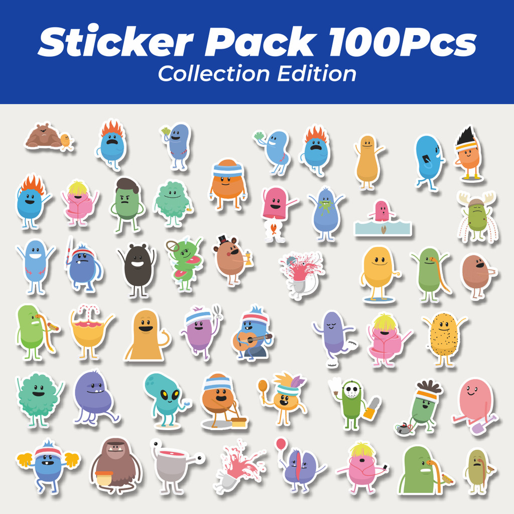 

Hot Stiker Game Series Dumb Ways To Die Mix Lucu Anti Air Stikers Berperekat Waterproof Sticker Decal Buat Motor Helm Buku Journal Koper Casing HP Laptop Botol Minum