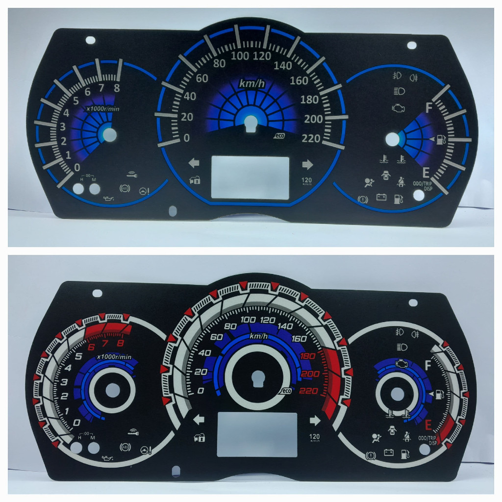 Papan Speedometer Vios Gen 3 Toyota Yaris 2013-2017 Variasi custom
