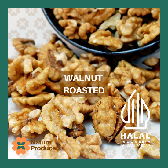 

[Nature Produced] Roasted Walnut 500gr – Kacang Kenari Panggang | Camilan Sehat Alami Siap Makan
