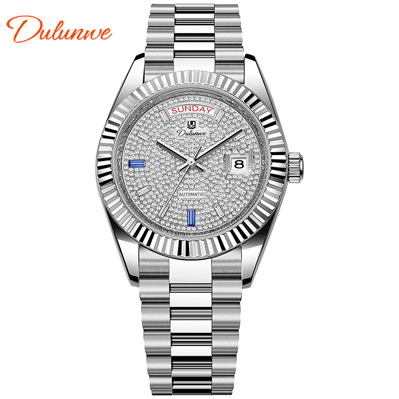 

Jam Tangan Pria Mekanis Otomatis Penuh Kalender Ganda Durunwei Baru Jam Tangan Fashion Bisnis Tahan Air