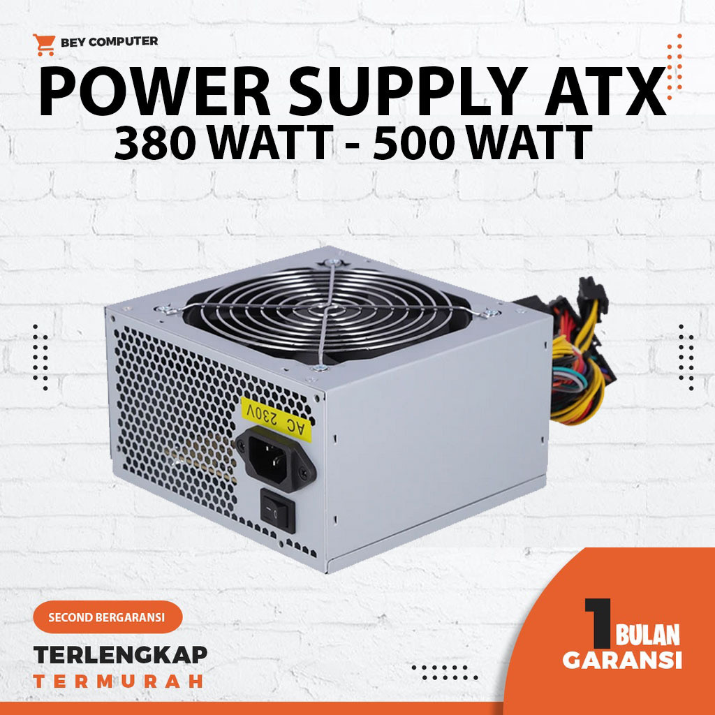 NEW PRODUK PSU STANDART / power suply komputer bekas Bergaransi (WATT RANDOM) TERLARIS