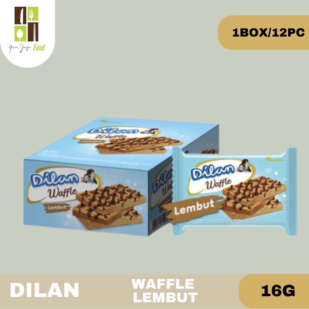 

Dilan Waffle Lembut Coklat 16gr - 1BOX/12PC / Waffle Dilan Chocolate