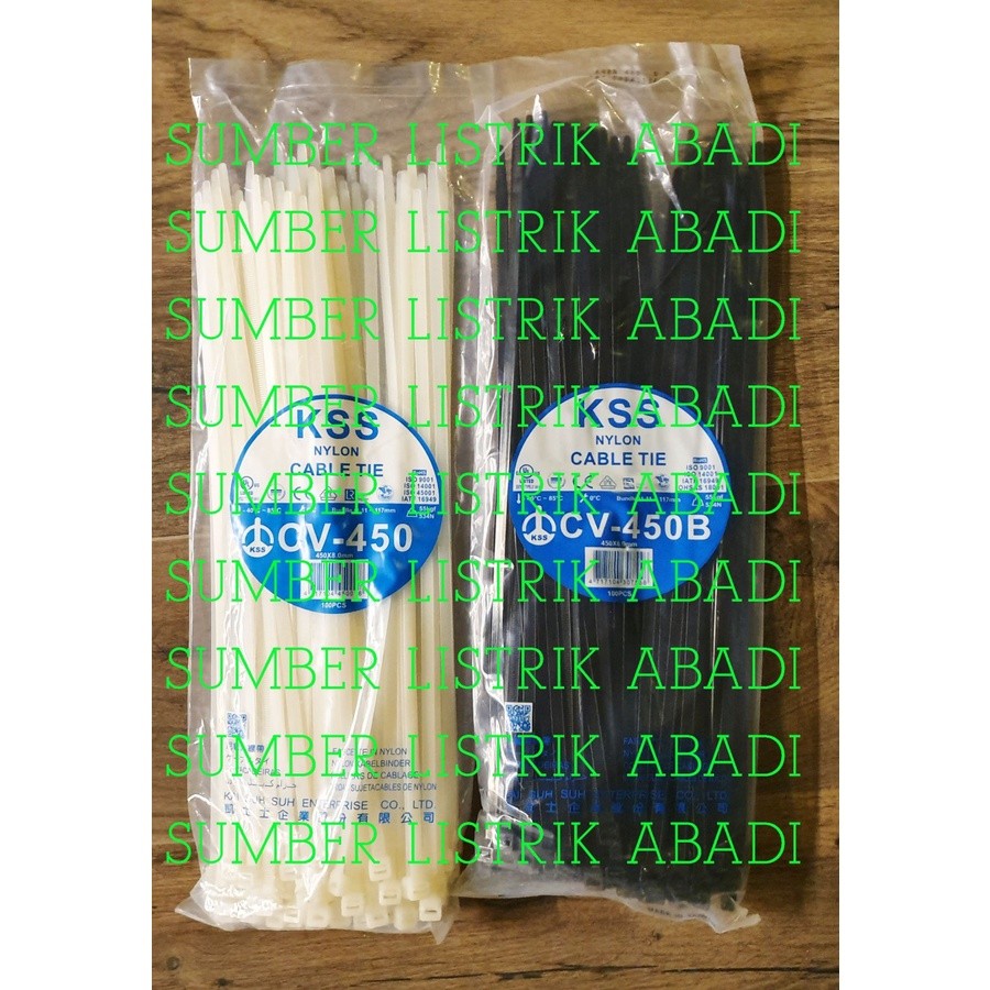 Cable ties / Kabel Ties KSS CV 450 / CV 450 M isi 100pcs Taiwan
