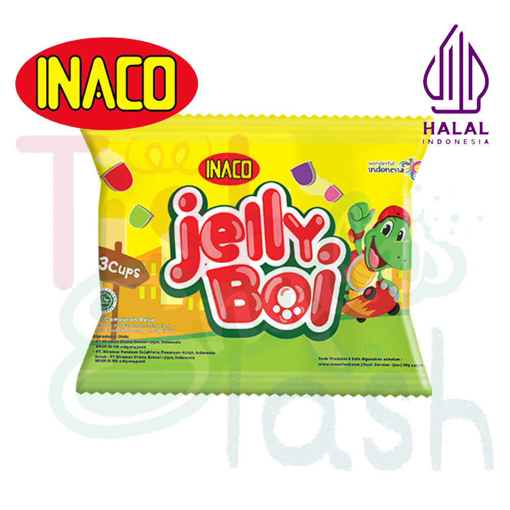 

Inaco Jelly Boi 11g - Stroberi Anggur Jambu Leci Melon Halal, Jeli Rasa Buah Segar SATUAN