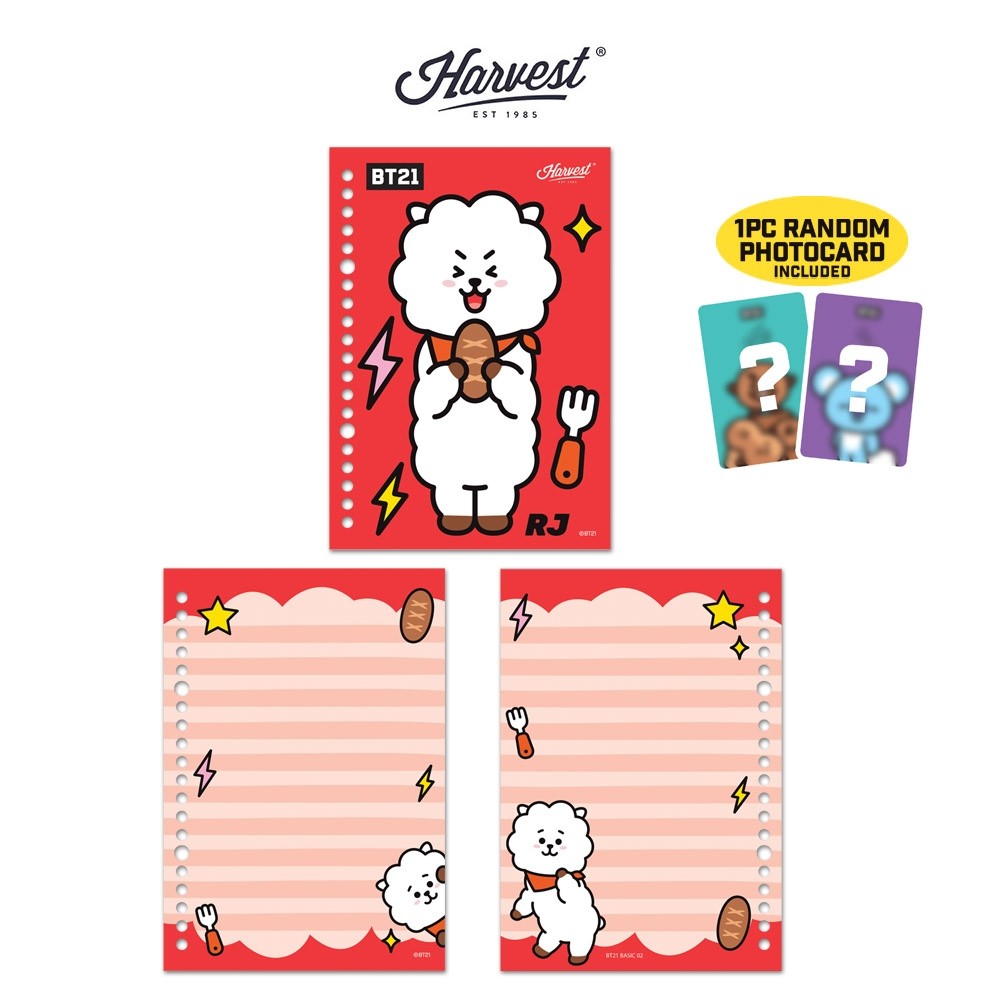

COD Harvest BT21 Kertas Binder / Loose Leaf - RJ