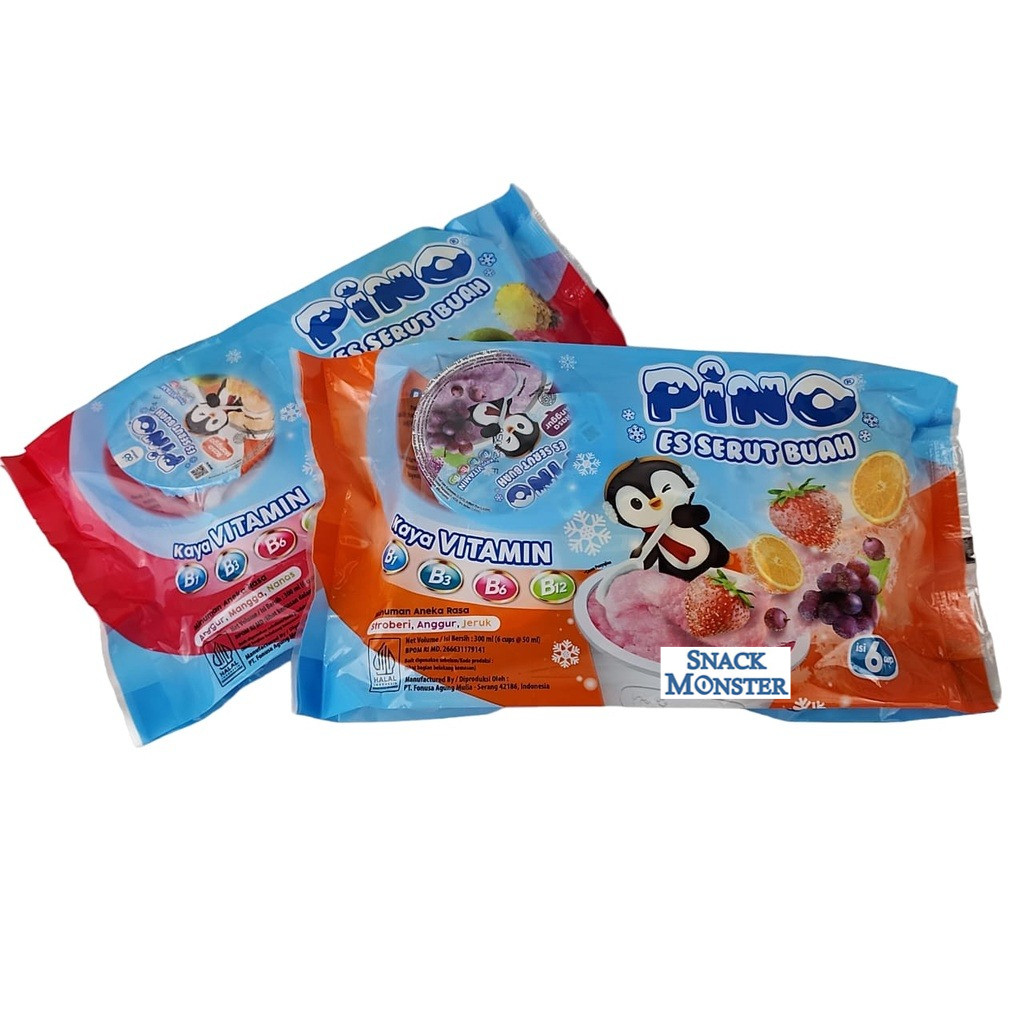 

Pino Es Serut Buah - Netto 6 cups x 50 ml