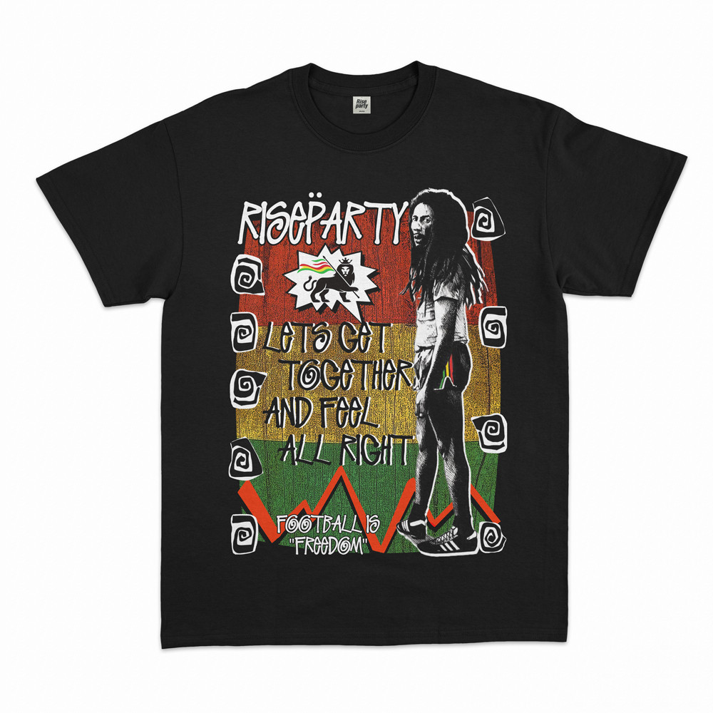 KAOS | TSHIRT | BOB MARLEY | FOOTBALL IS FREEDOM