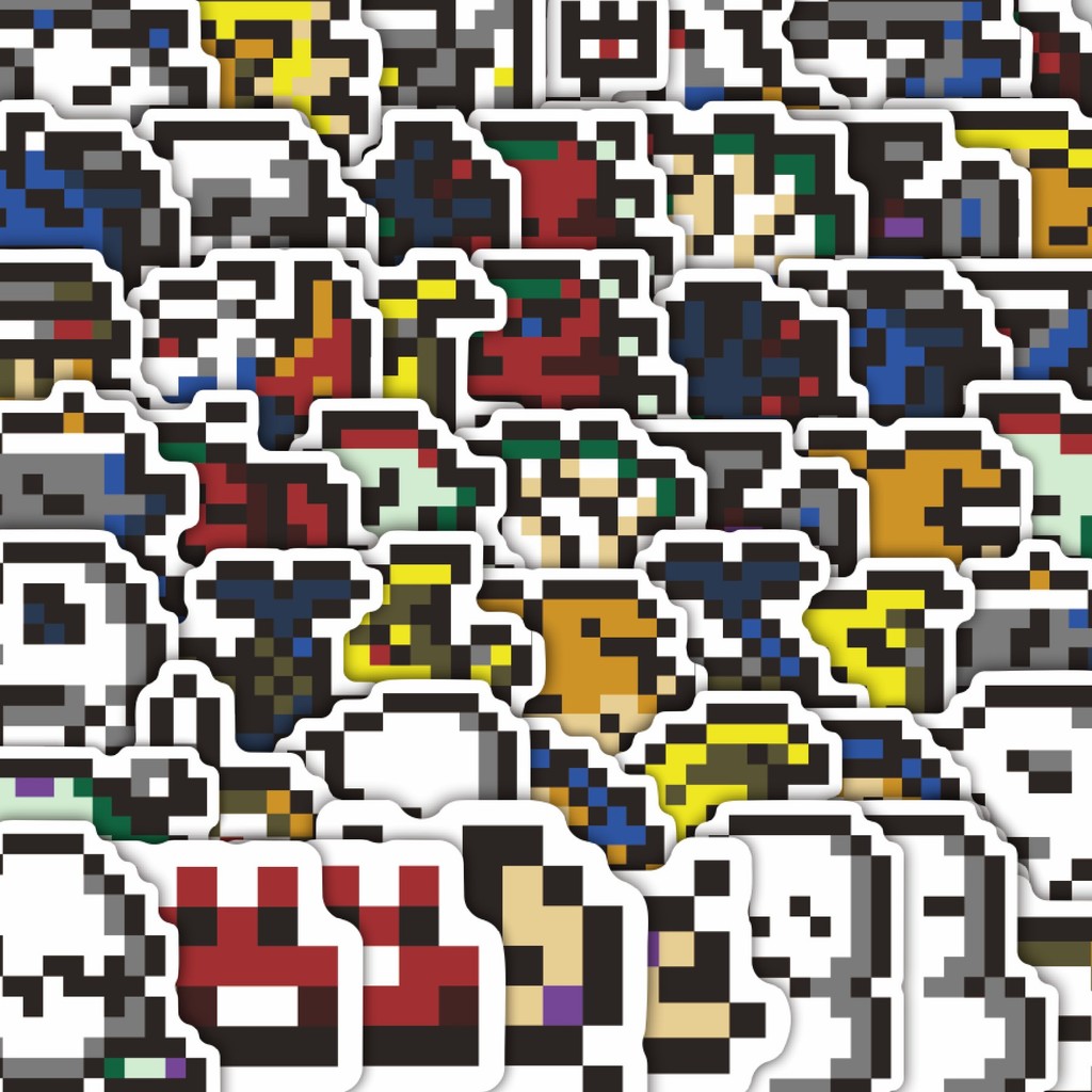 

Stiker Cutting Pack Stiker Pixel Digimon V20 Isi 100Pcs Series Aesthetic Lucu Keren Untuk Koper Bahan Vynil