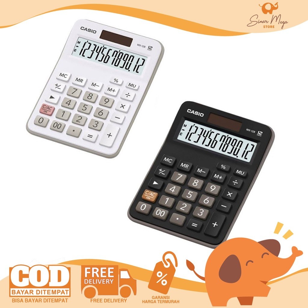 

Casio Calculator Desktop / Kalkulator Meja Kantor Office MX 12B