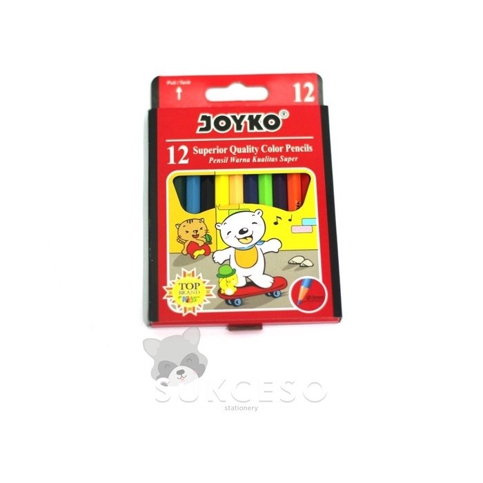 

Joyko Pensil Warna Pendek Mini CP-S12 Colour Pencil Small Murah Berkualitas