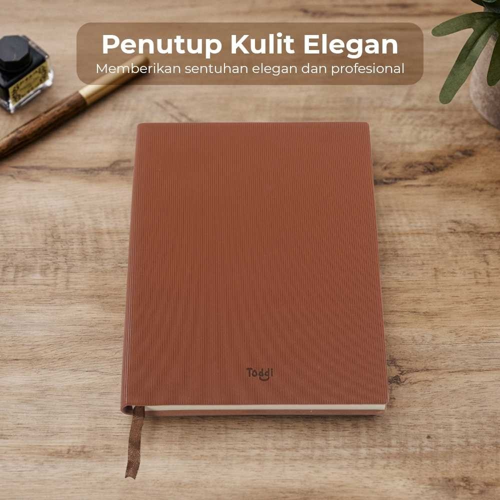 

LEONAARSM Toddi Buku Jurnal Leather Notebook Diary 68GSM 200 Halaman Grid - TD101