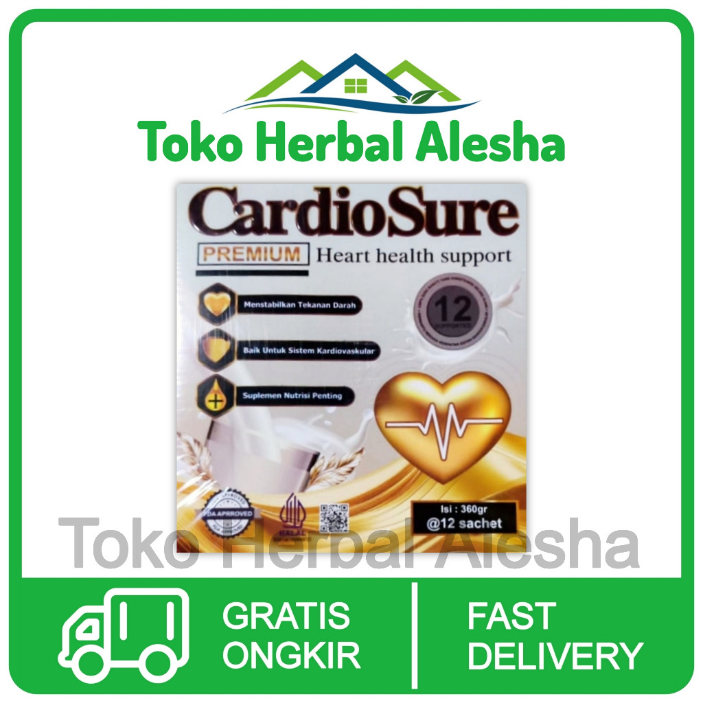 

Cardiosure Susu Darah Tinggi Hipertensi Kolesterol Dan Asam Urat 100% Original Asli