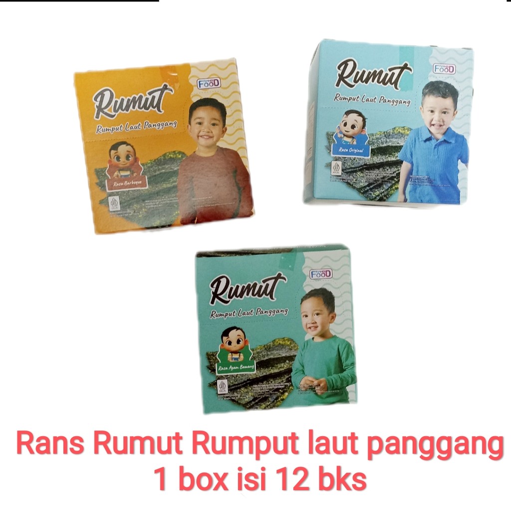 

rumut rans rumput laut panggang nori | box isi 12 bks