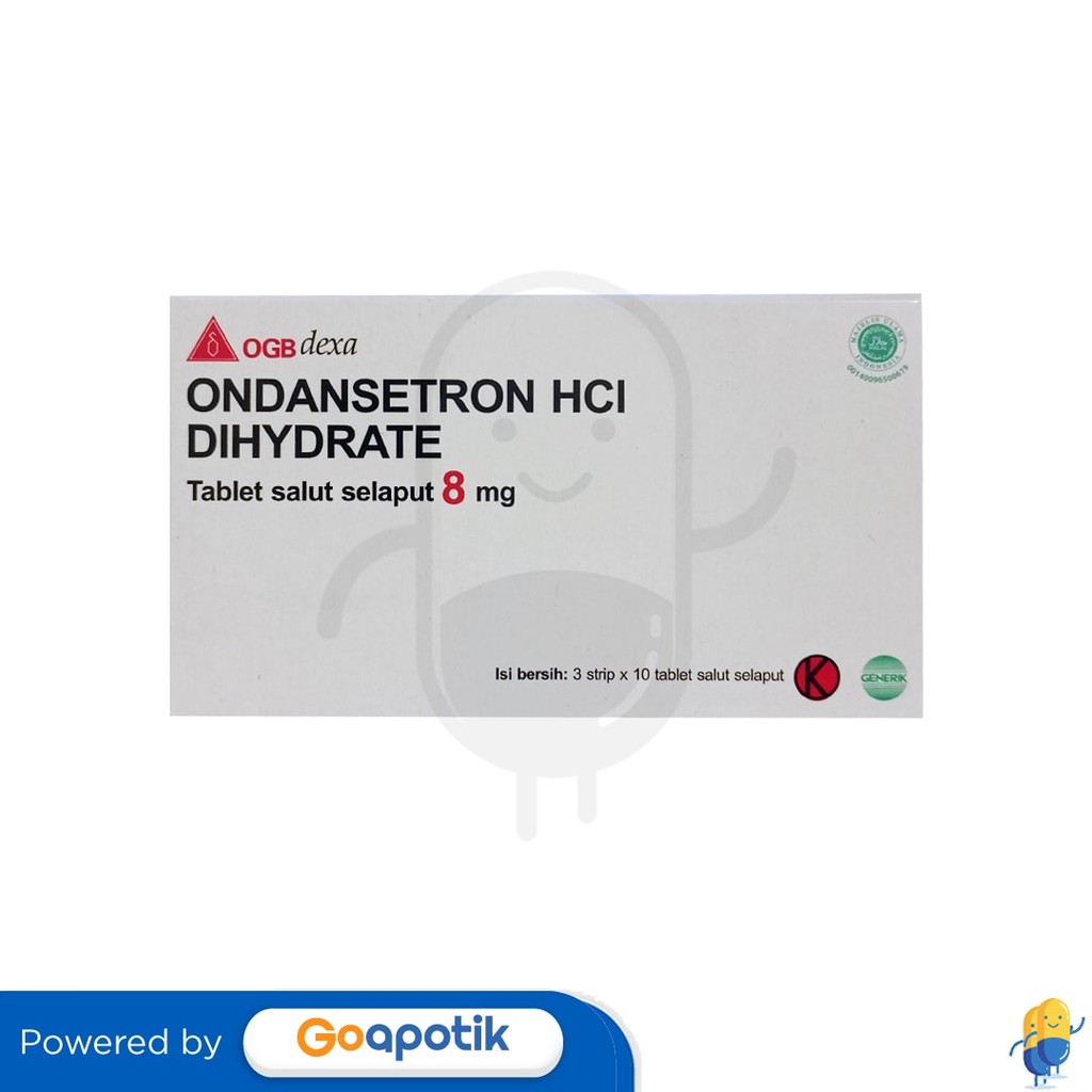 Ondansetron Hcl Dihydrate Ogb Dexa Medica 8 Mg Box 30 Tablet