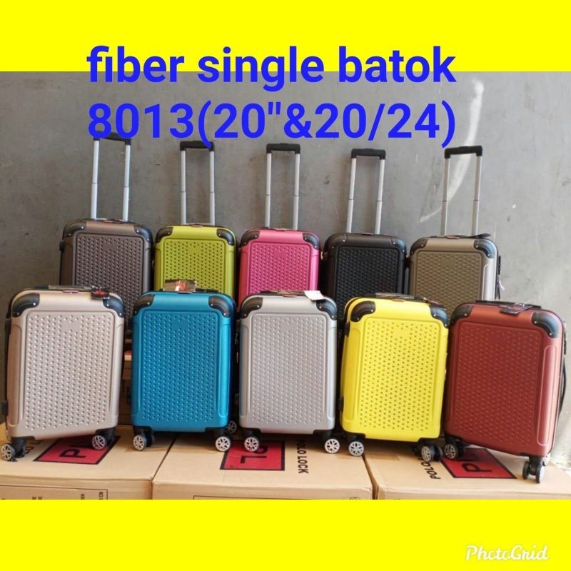 Koper 24 Inch Ukuran Bagasi Slot Gelas Aqua & Batok - Original - Polo Happy