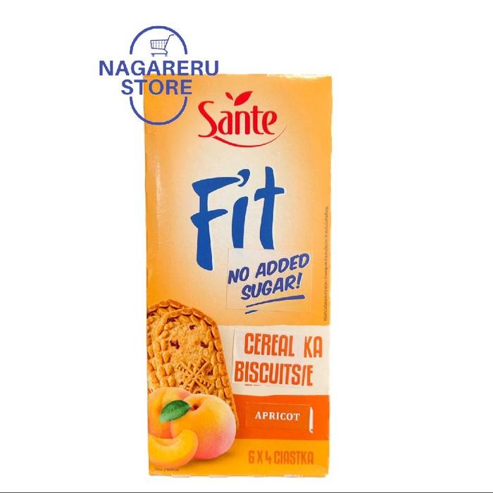 

Sante fit cereal biscuits apricot (biskuit sereal rasa buah aprikot) 300gr