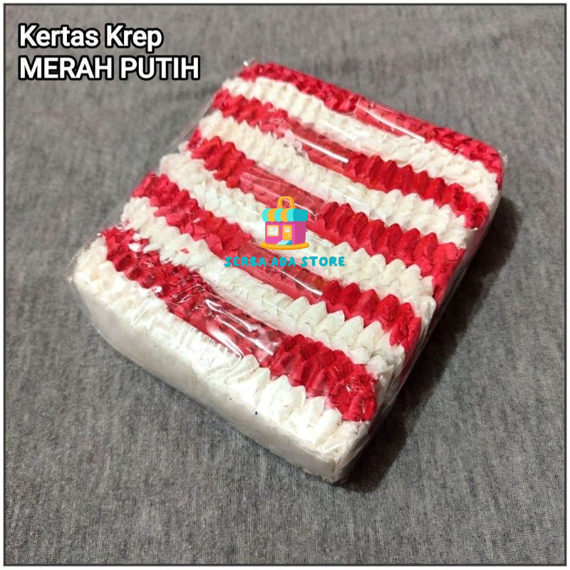 

Kertas Krep Potong Merah Putih Khusus 17 Agustusan Crepe Paper Dekor Hari Kemerdekaan - SAS88