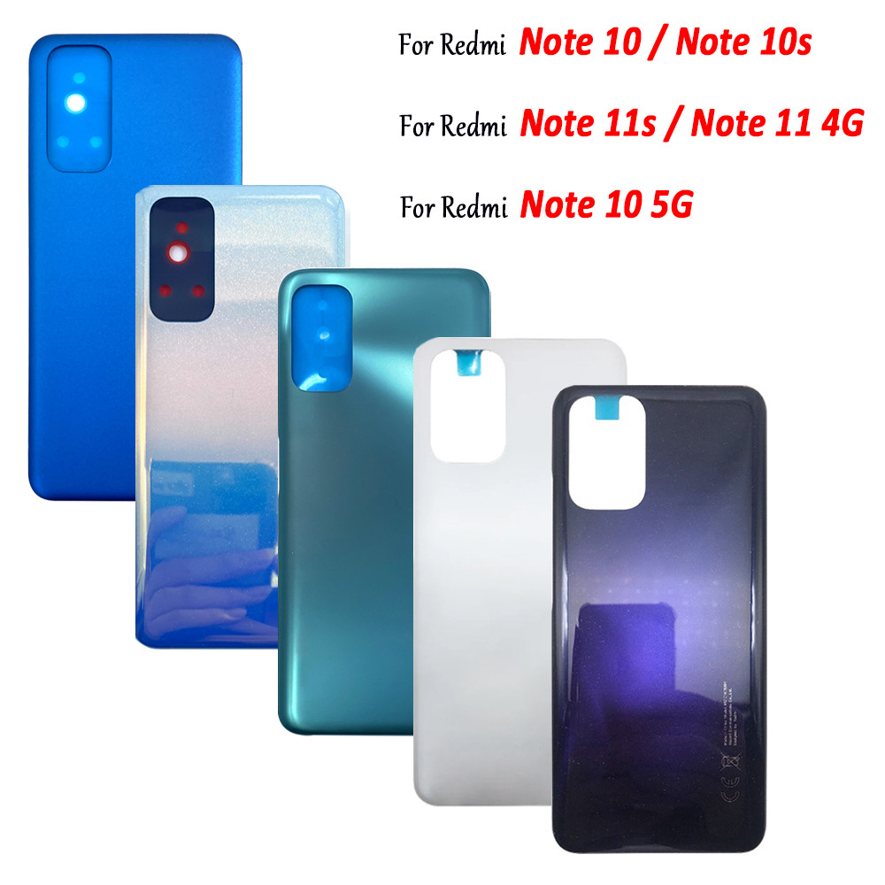 NEW Battery Back Cover Rear Door With adhesive For Xiaomi Redmi Note 10 10s 10 5G 11S 11 4G Phone Ho