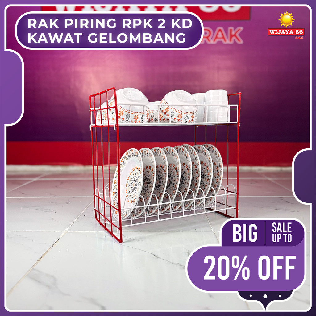 RAK PIRING RPK 2 KD KAWAT | RAK PIRING SUSUN 2 BONGKAR PASANG | RAK PIRING 2 SUSUN |RAK PIRING | RAK