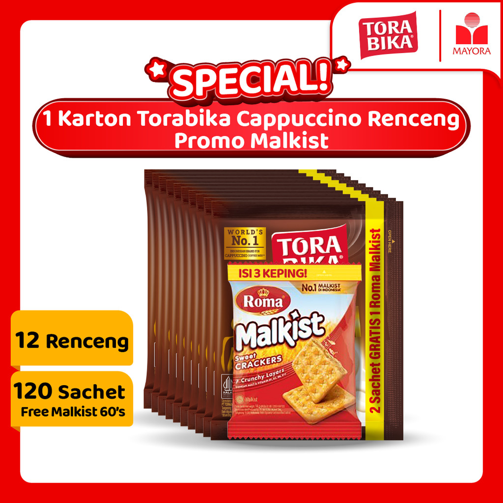 

Paket 1 Karton Kopi Torabika Cappuccino Renceng Promo Malkist