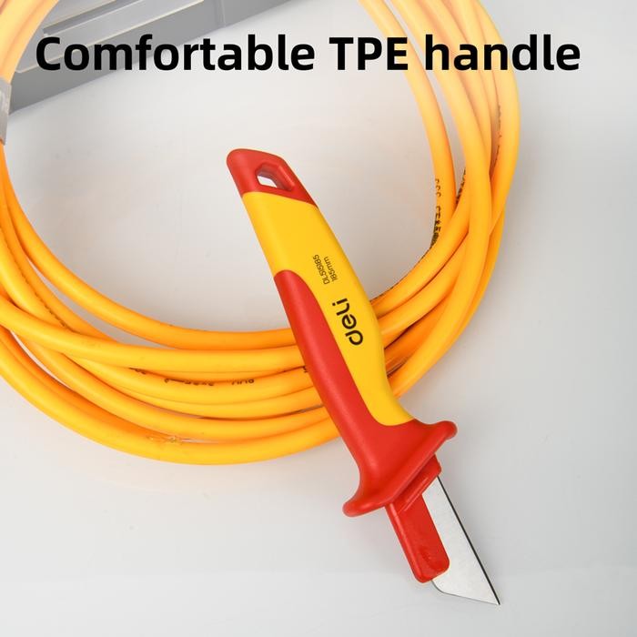 

Deli Insulated Flat Cable Stripping Knife / Pisau Cutter Pemotong Kabel 1000W DL515185