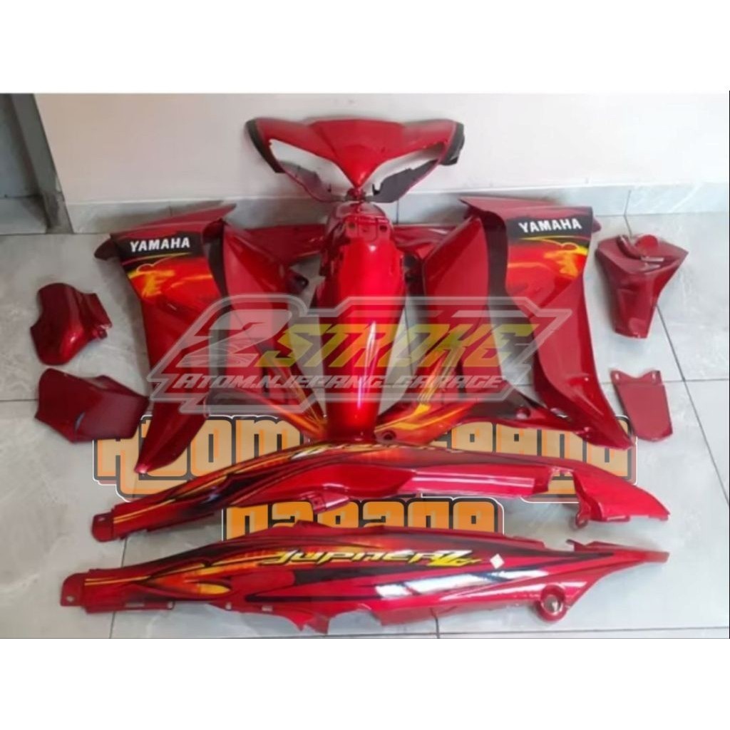Fullset halus Cover body Yamaha Jupiter z burhan merah cover body halus Yamaha jupiter z burhan