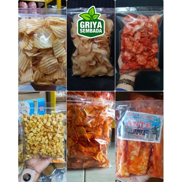 

KERIPIK SINGKONG ASIN GURIH BALADO KEJU CHUBA 6 VARIAN GRIYA SEMBADA