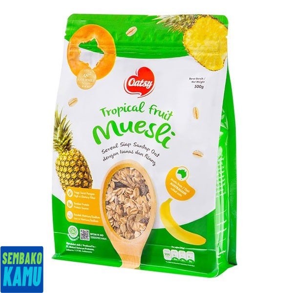 

Oatsy Tropical Fruit Muesli 500 gr -Sereal