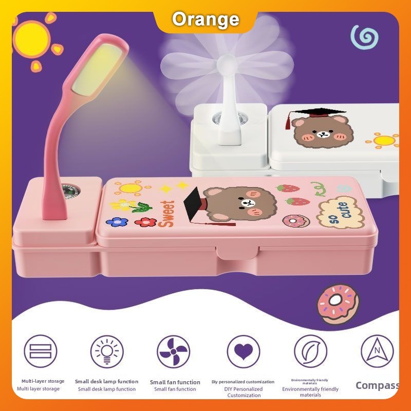 

Kotak Alat Multifungsi, Kipas Angin Kotak Pensil Alat Tulis Siswa