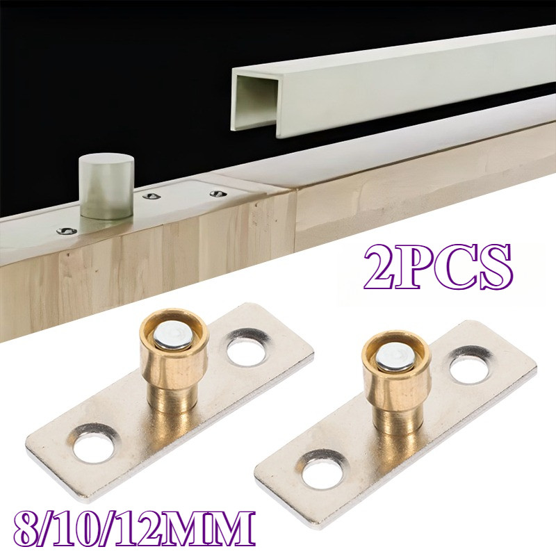 2Pcs 8/10/12MM Roda Bawah Pintu Sliding Penahan Pintu Geser