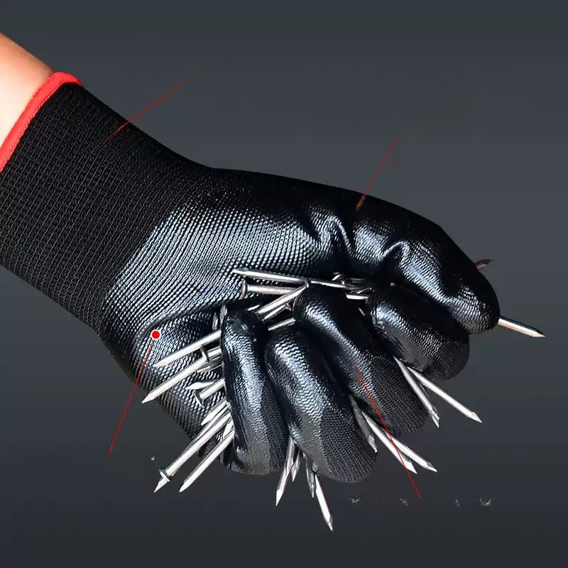 12pcs Sarung Tangan Kerja Cuci Piring Kaos Tangan Latex Safety Karet Tebal Kebun Anti Duri Sawit Pro